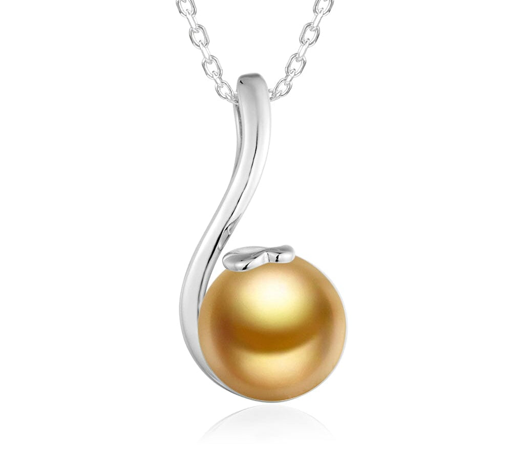 Pearl Spring Vine Pendant Pendant Island by Koa Nani Gold South Sea Pearl 
