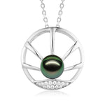 Pearl Sun Beams Eternity Pendant Pendant Island by Koa Nani Black Freshwater Pearl 