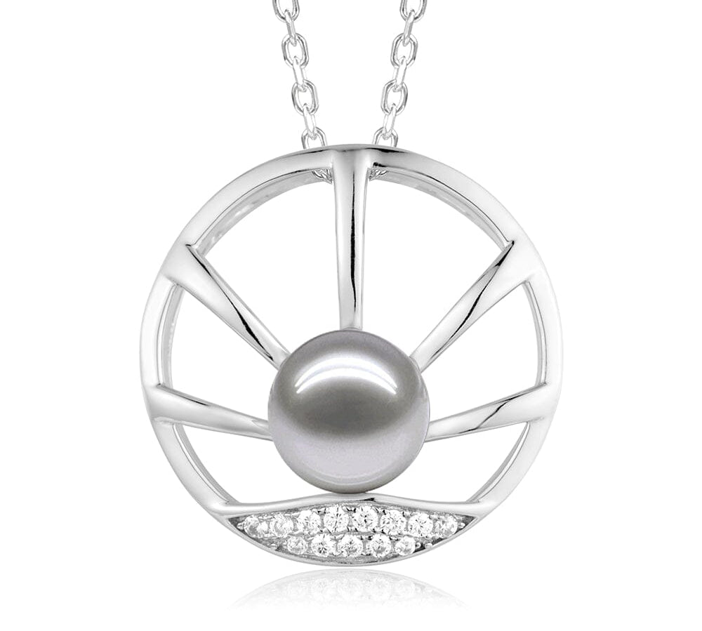 Pearl Sun Beams Eternity Pendant Pendant Island by Koa Nani Akoya Pearl 