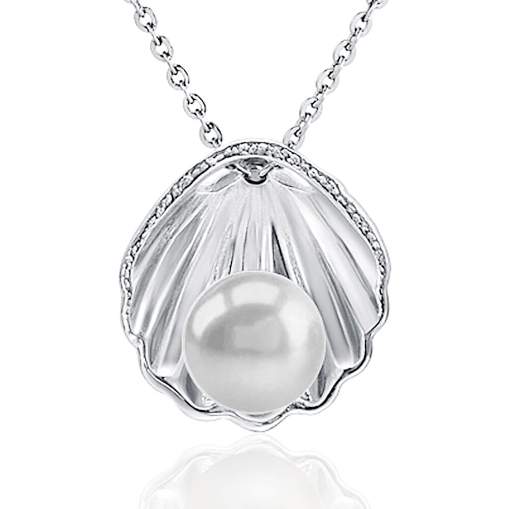 Pearl Surf Shell Pendant Pendant Island by Koa Nani Akoya Pearl 