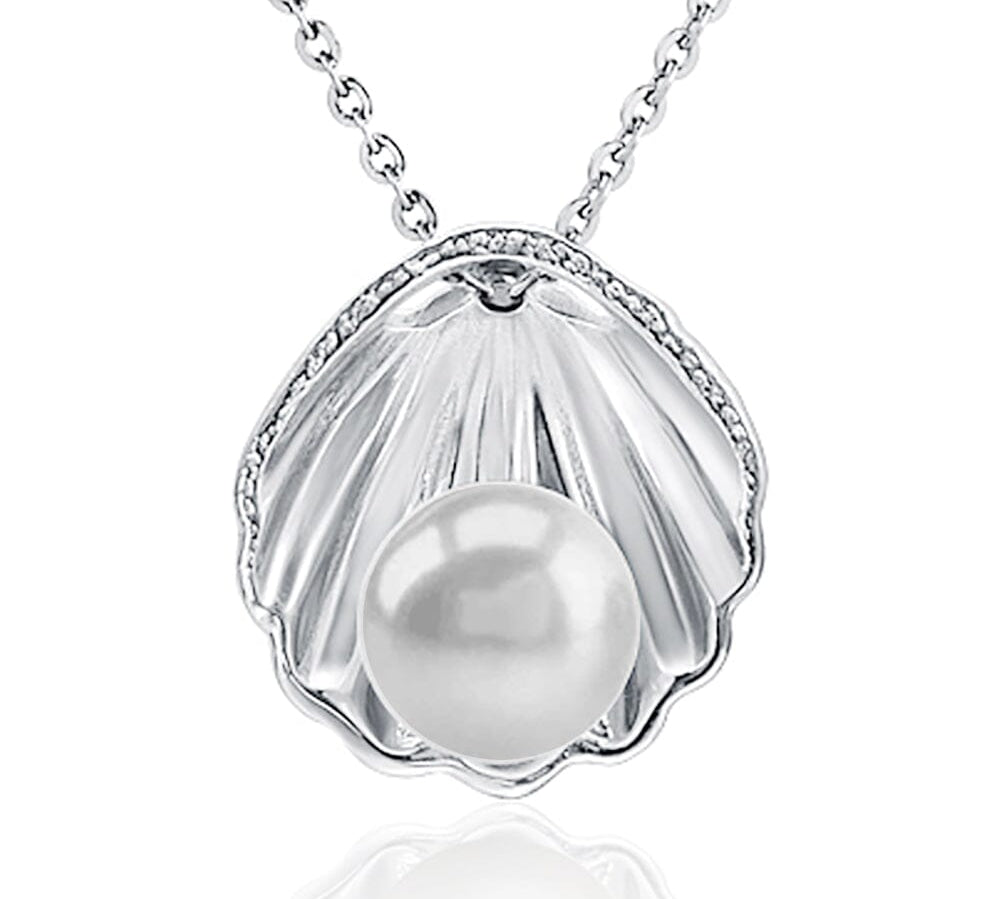 Pearl Surf Shell Pendant Pendant Island by Koa Nani Akoya Pearl 