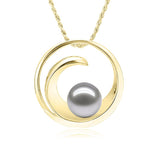 Pearl Wave Pendant Pendant Island by Koa Nani Akoya Pearl 