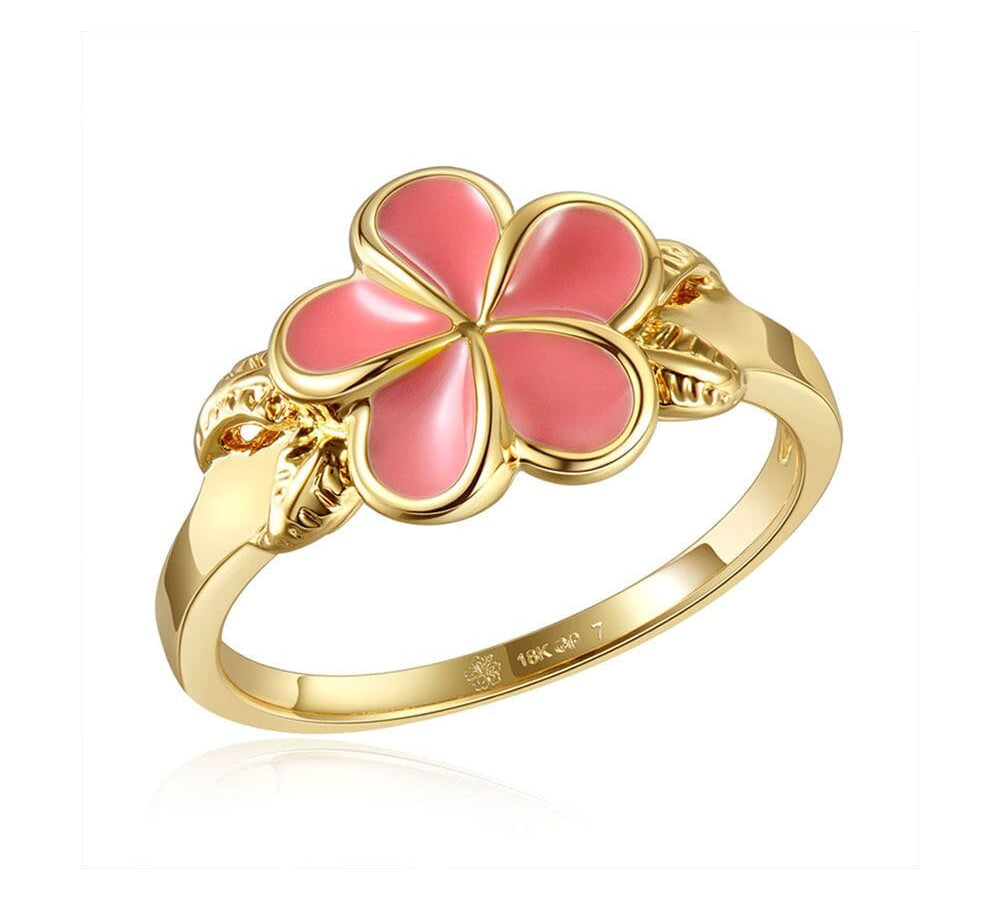 Pink Coral Grand Plumeria Ring Ring Island by Koa Nani 6 