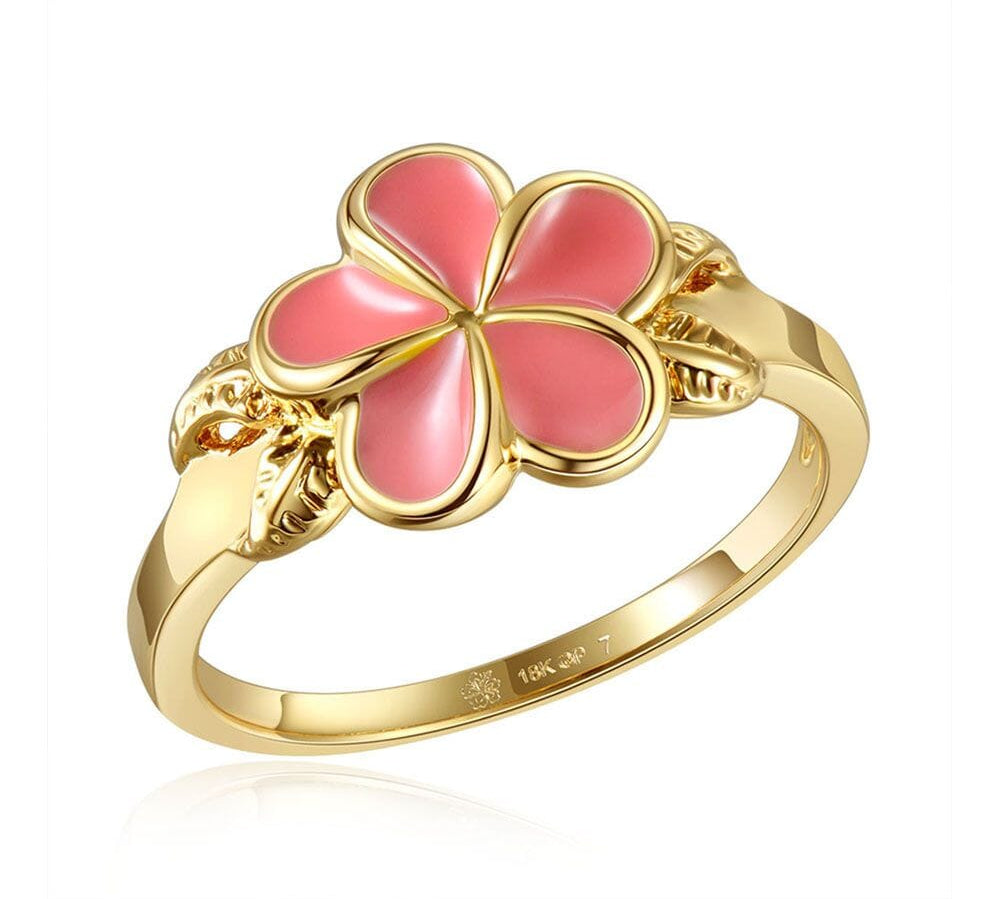 Pink Coral Grand Plumeria Ring Ring Island by Koa Nani 7 