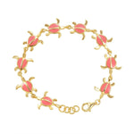 Pink Coral Honu Bracelet Bracelet Island by Koa Nani 