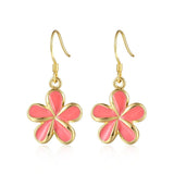 Pink Coral Pua Melia Hook Earrings Earrings Island by Koa Nani 18mm 