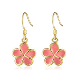 Pink Coral Pua Melia Hook Earrings Earrings Island by Koa Nani 10mm 