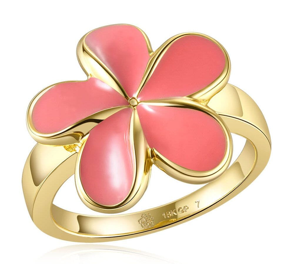 Pink Coral Pua Melia Ring Ring Island by Koa Nani 9 