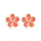Pink Coral Pua Melia Stud Earrings Earrings Island by Koa Nani 10mm 