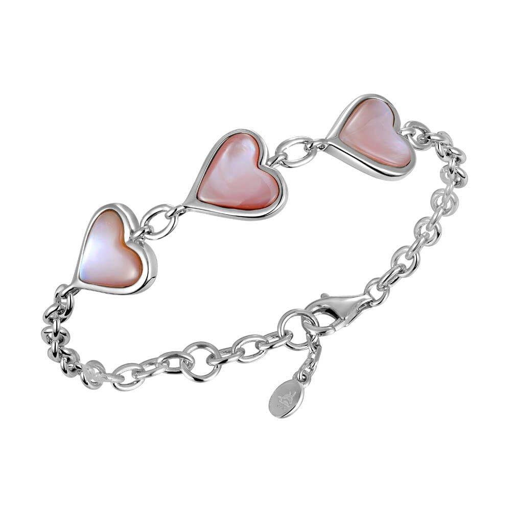 Pink Mother of Pearl Heart Bracelet Bracelet Island by Koa Nani 