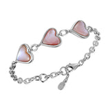 Pink Mother of Pearl Heart Bracelet Bracelet Island by Koa Nani 