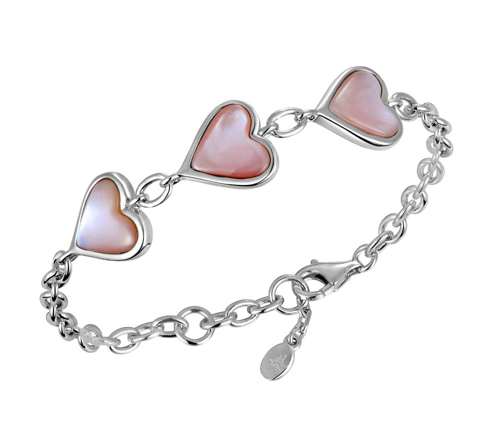 Pink Mother of Pearl Heart Bracelet Bracelet Island by Koa Nani 