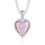 Pink Mother of Pearl Heart Pendant Pendant Island by Koa Nani 