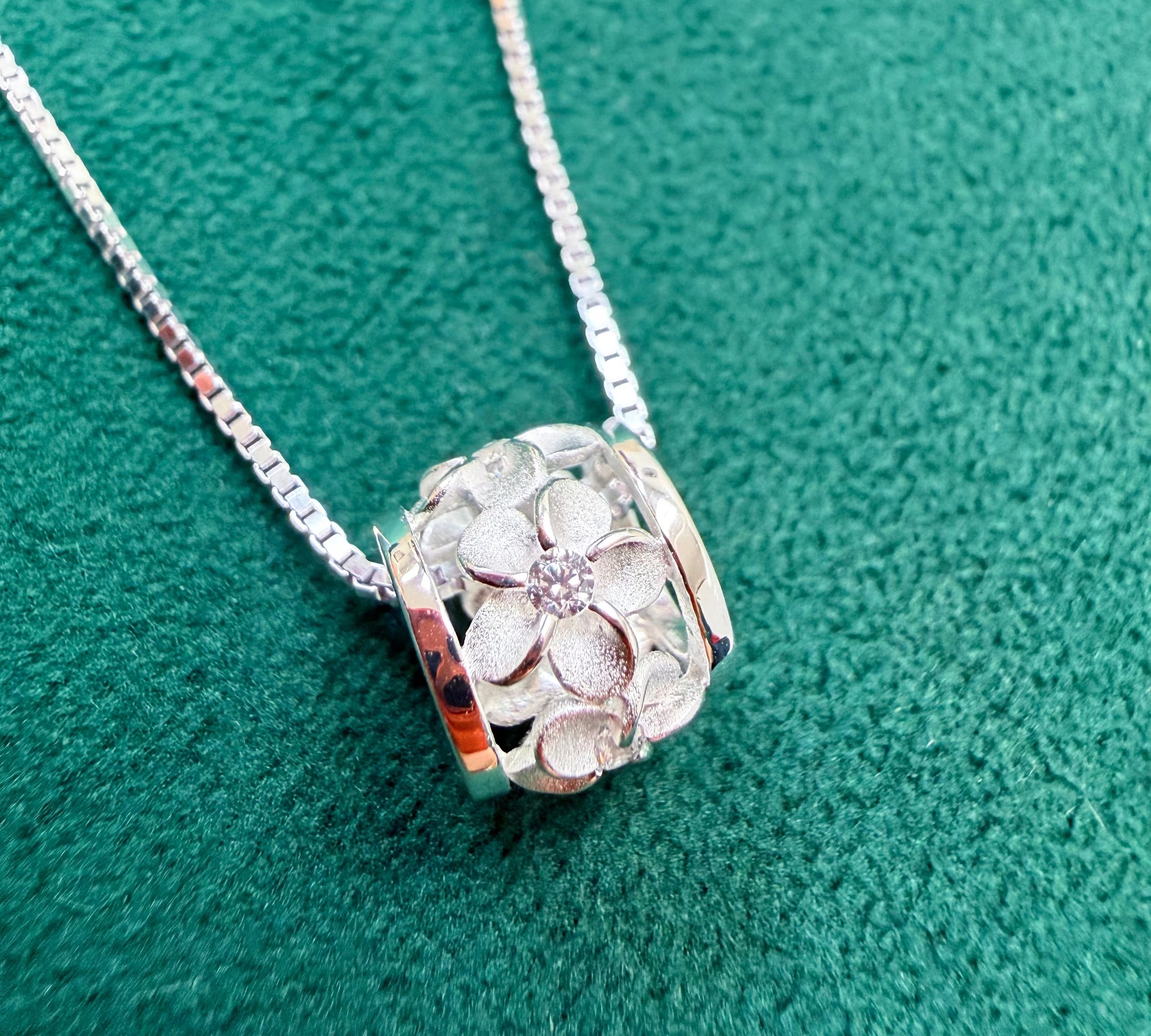 Plumeria Barrel Pendant Pendant Island by Koa Nani 