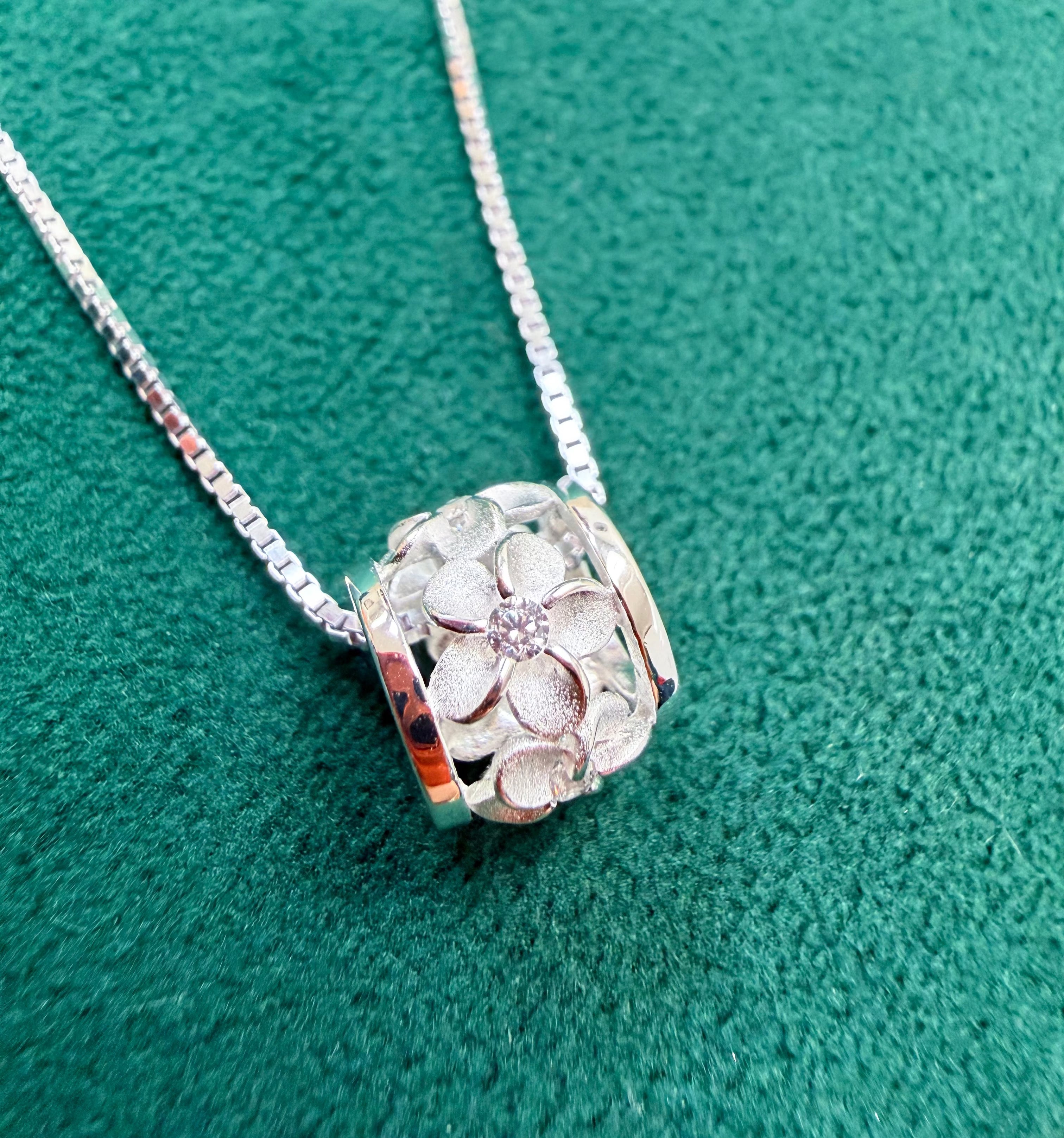 Plumeria Barrel Pendant Pendant Island by Koa Nani 