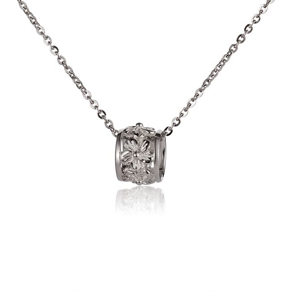 Plumeria Barrel Pendant Pendant Island by Koa Nani Style 1 