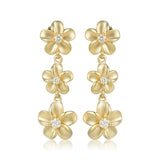 Plumeria Dangle Earrings Earrings Island by Koa Nani 