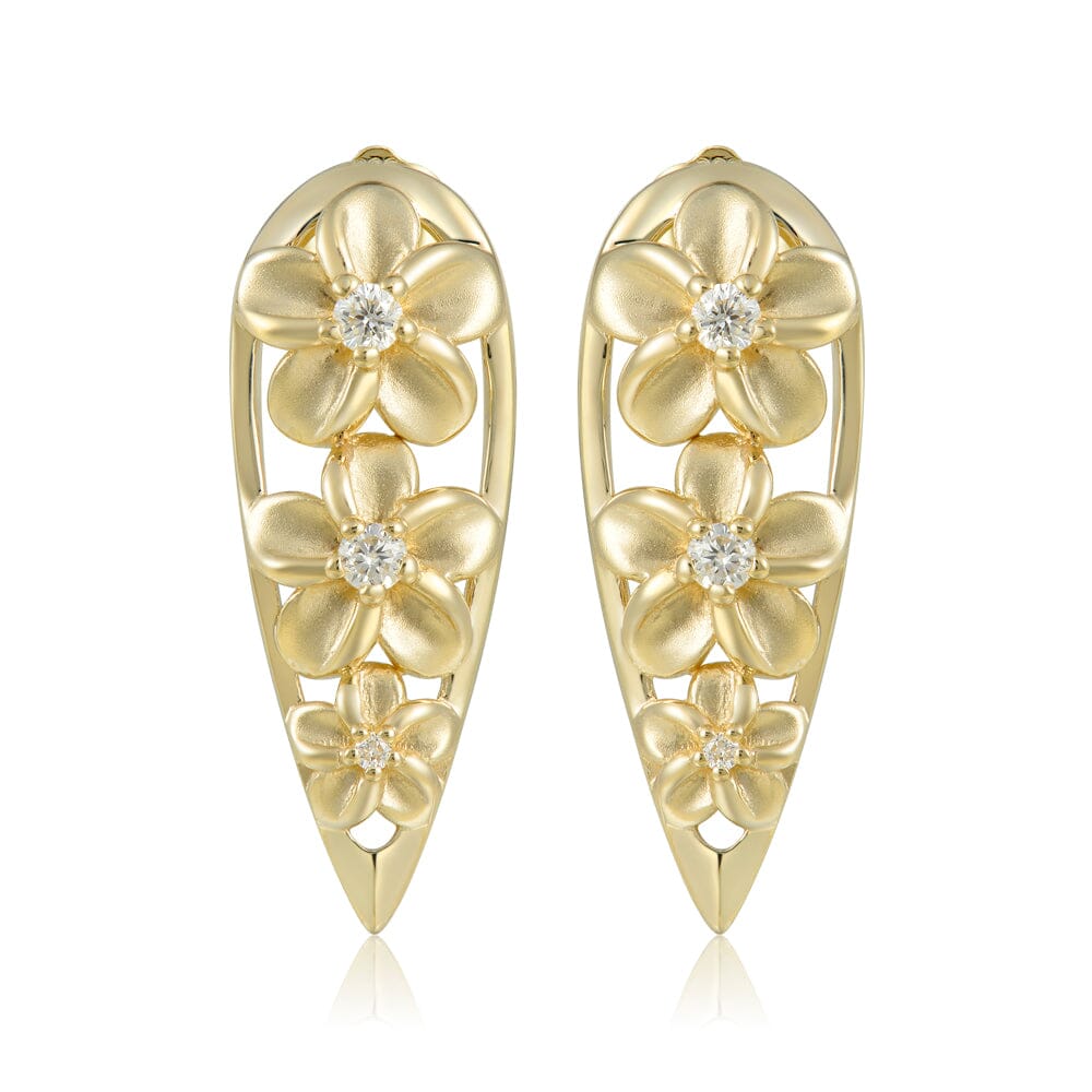 Plumeria Earrings Earrings Island by Koa Nani 