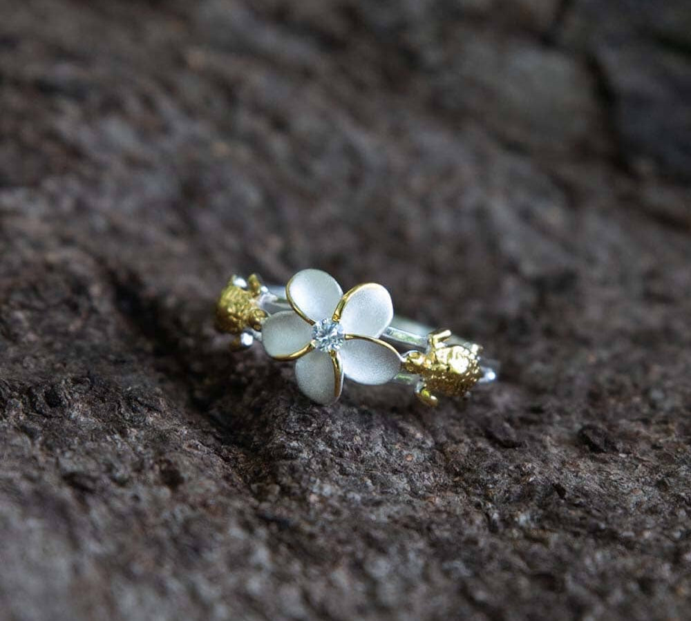 Plumeria & Honu Ring Ring Island by Koa Nani 