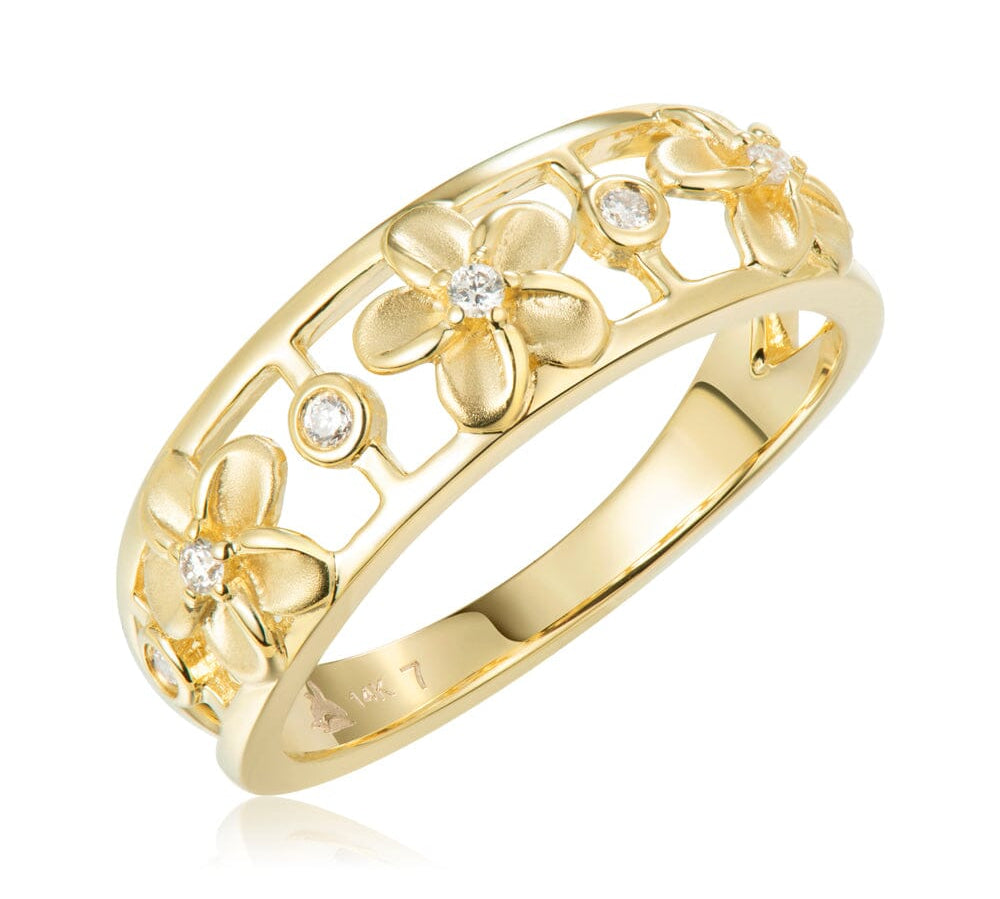 Plumeria Infinity Ring Ring Island by Koa Nani 