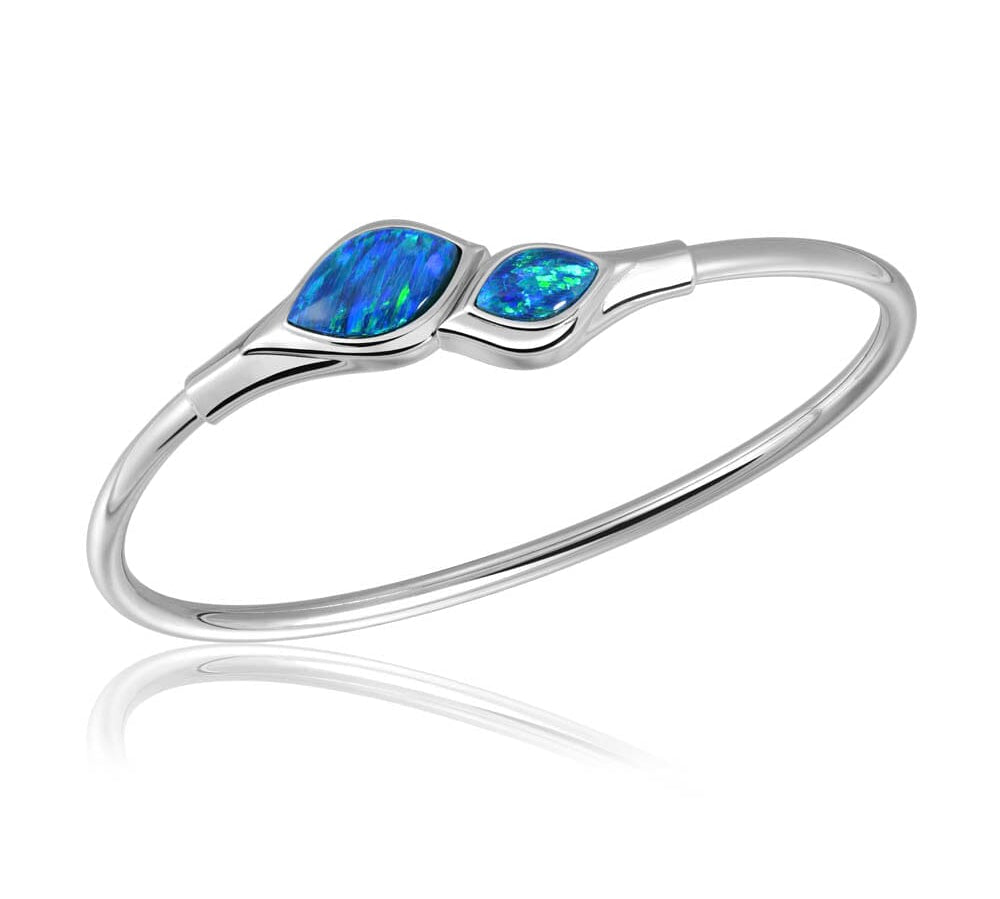 Prismé Opal Double Mandorla Sleek Bangle Bangle Island by Koa Nani 