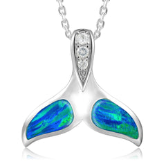 Prismé Opal Halona Whale Tail Pendant Pendant Island by Koa Nani 