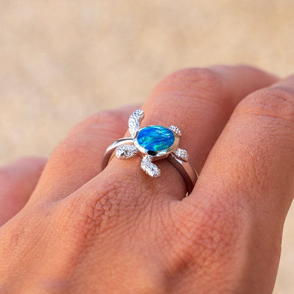 Prismé Opal Kipuka Honu Ring Ring Island by Koa Nani 