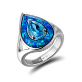 Prismé Opal Lagoon Cocktail Ring Ring Island by Koa Nani 