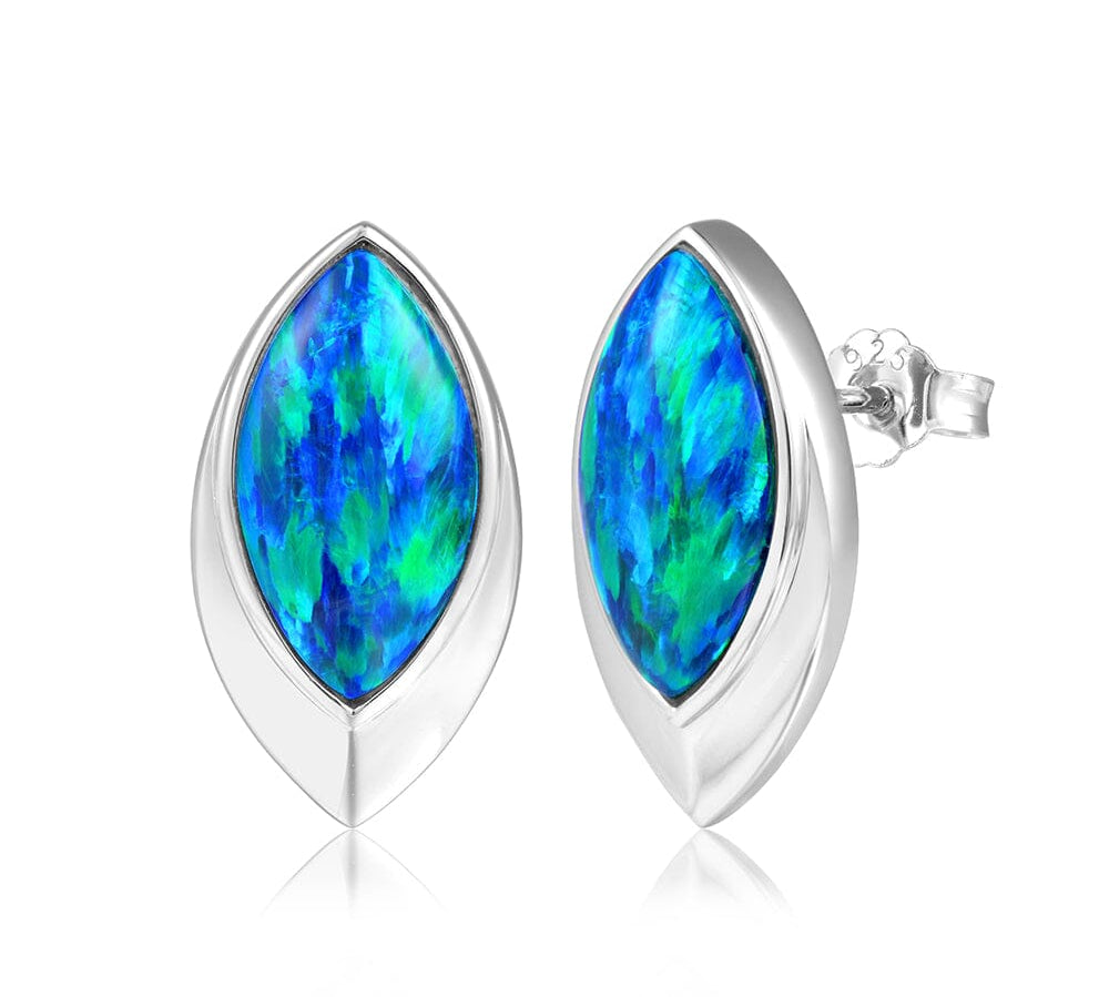 Prismé Opal Mandorla Peacock Earrings Earrings Island by Koa Nani 