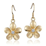 Pua Plumeria Earrings Earrings Island by Koa Nani Yellow Gold 