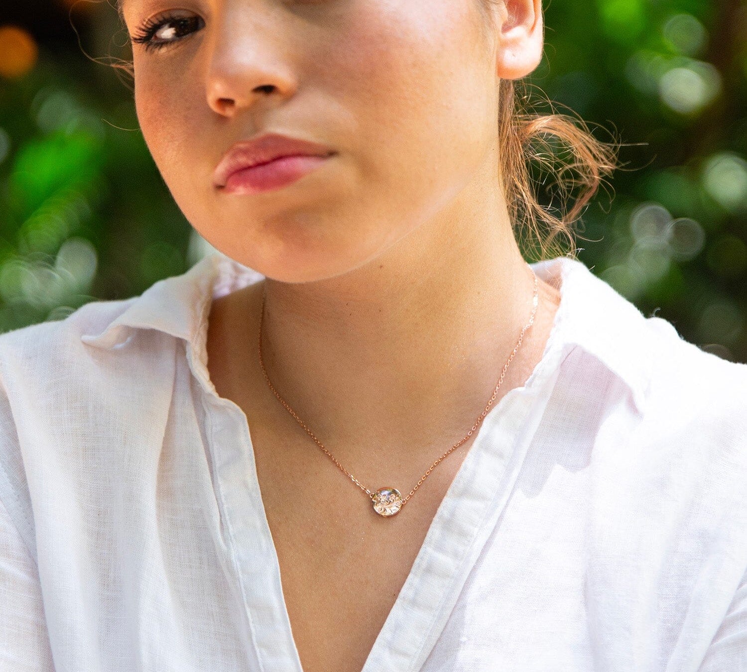 Pualani Plumeria Scroll Necklace Necklace Island by Koa Nani 