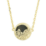 Pualani Plumeria Scroll Necklace Necklace Island by Koa Nani Gold Vermeil 