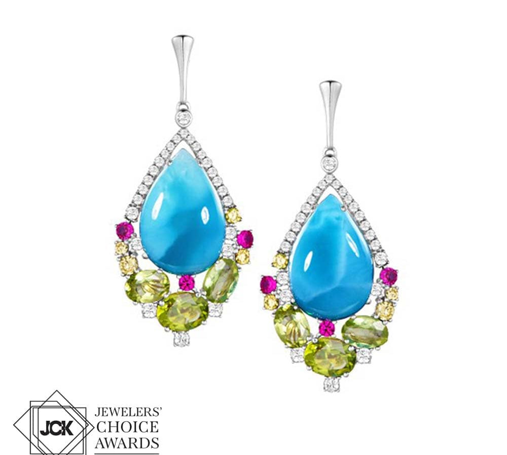 Royal Larimar Earrings Earrings Island by Koa Nani 