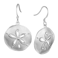 Sand Dollar Earrings Earrings Island by Koa Nani White Gold 