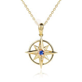Sapphire Compass Pendant Pendant Island by Koa Nani 