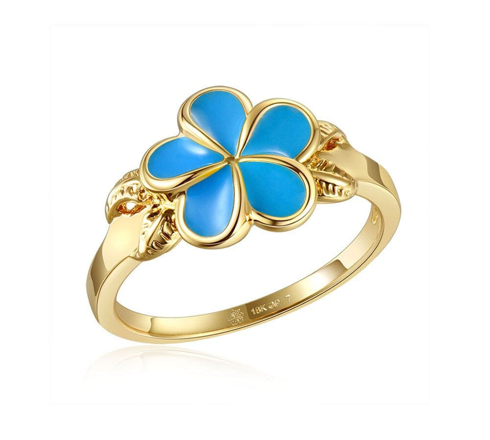 Sea Blue Grand Plumeria Ring Ring Island by Koa Nani 5 