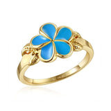 Sea Blue Grand Plumeria Ring Ring Island by Koa Nani 6 