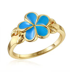 Sea Blue Grand Plumeria Ring Ring Island by Koa Nani 8 