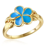 Sea Blue Grand Plumeria Ring Ring Island by Koa Nani 10 