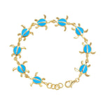 Sea Blue Honu Bracelet Bracelet Island by Koa Nani 