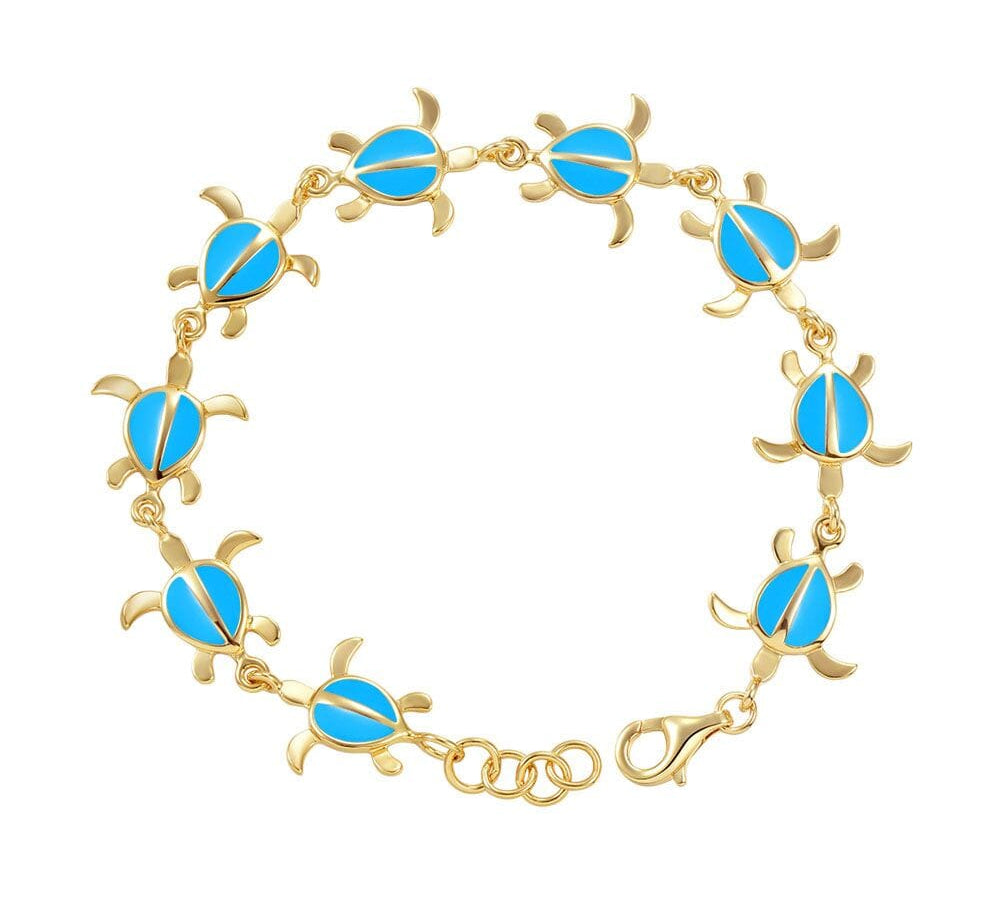 Sea Blue Honu Bracelet Bracelet Island by Koa Nani 