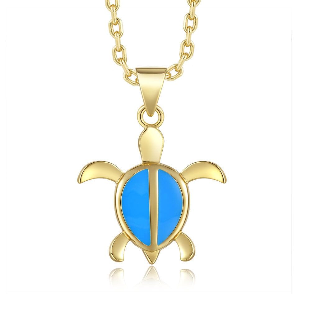 Sea Blue Honu Necklace Necklace Island by Koa Nani 