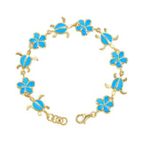 Sea Blue Pua and Honu Bracelet Bracelet Island by Koa Nani 