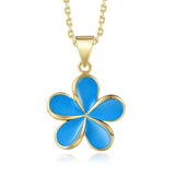 Sea Blue Pua Melia Necklace Necklace Island by Koa Nani 23mm 