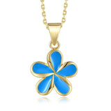 Sea Blue Pua Melia Necklace Necklace Island by Koa Nani 18mm 