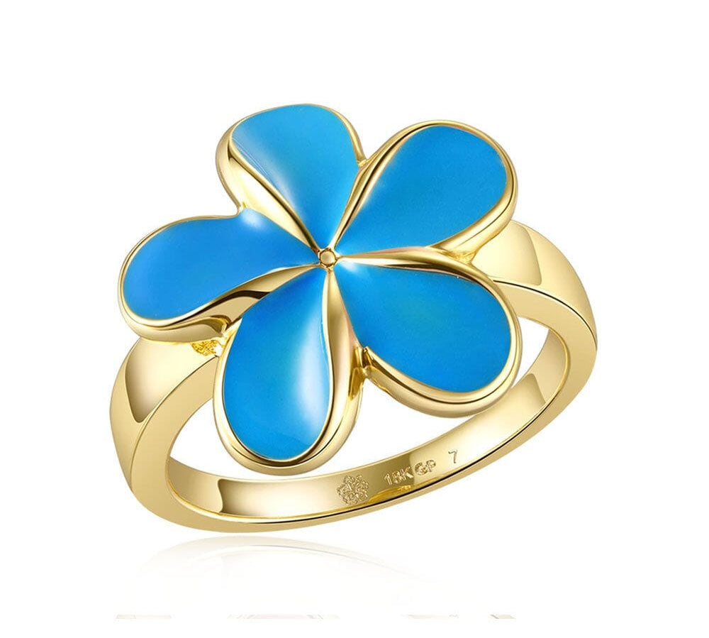 Sea Blue Pua Melia Ring Ring Island by Koa Nani 6 
