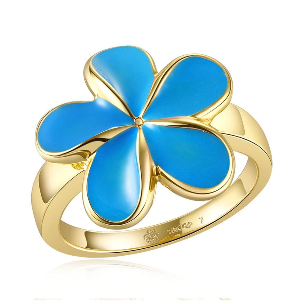 Sea Blue Pua Melia Ring Ring Island by Koa Nani 8 