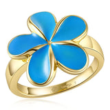 Sea Blue Pua Melia Ring Ring Island by Koa Nani 10 