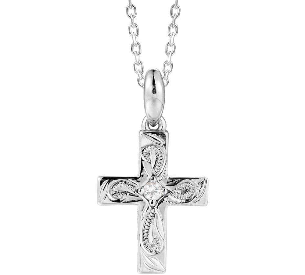 Seraphina Topaz Cross Pendant Pendant Island by Koa Nani Sterling Silver w/ Topaz 