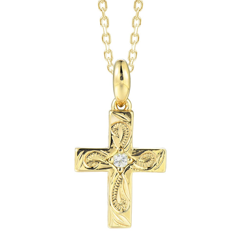 Seraphina Topaz Cross Pendant Pendant Island by Koa Nani Gold Vermeil w/ Topaz 